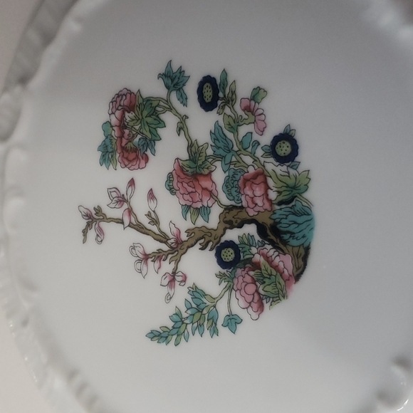 House of Prill Indian Tree trivet plate porcelain embossed edge - Picture 2 of 5